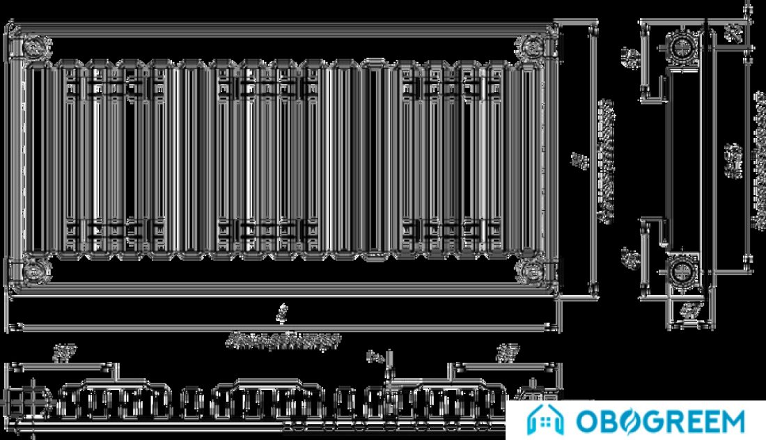Стальной панельный радиатор Лидея ЛК 11-520 тип 11 500x2000