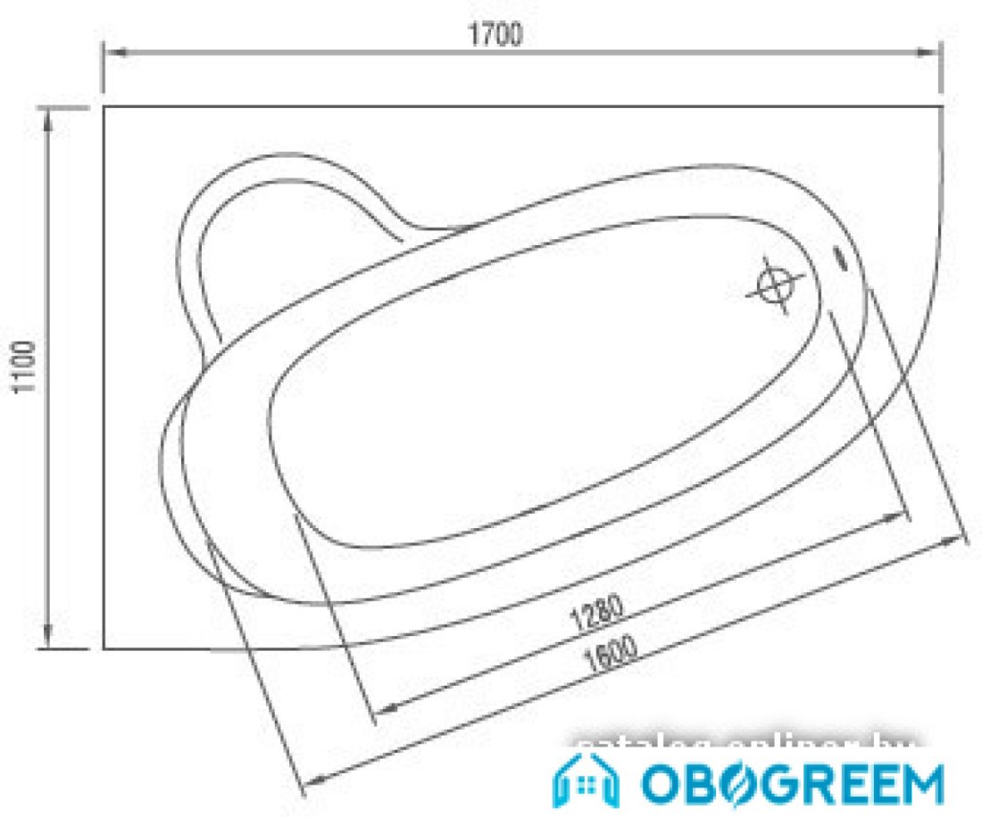 Ванна Artel Plast Стелла 170x110 (правая)