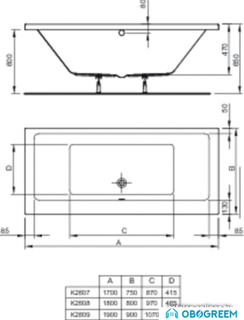 Ванна Ideal Standard Strada Duo 180x80 [K260801]