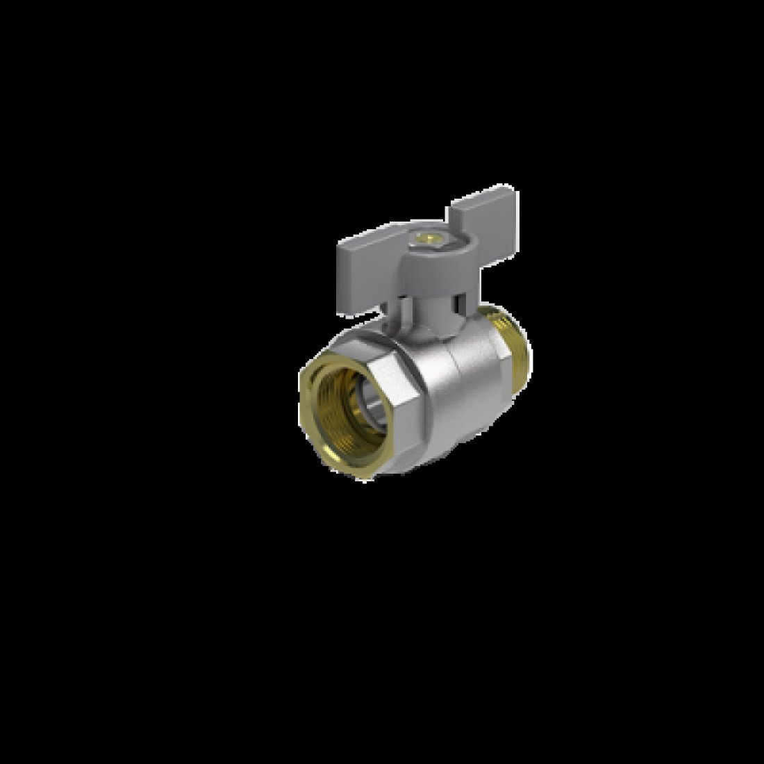 Кран шаровый Royal Thermo EXPERT 1/2" нар-вн, ручка-бабочка