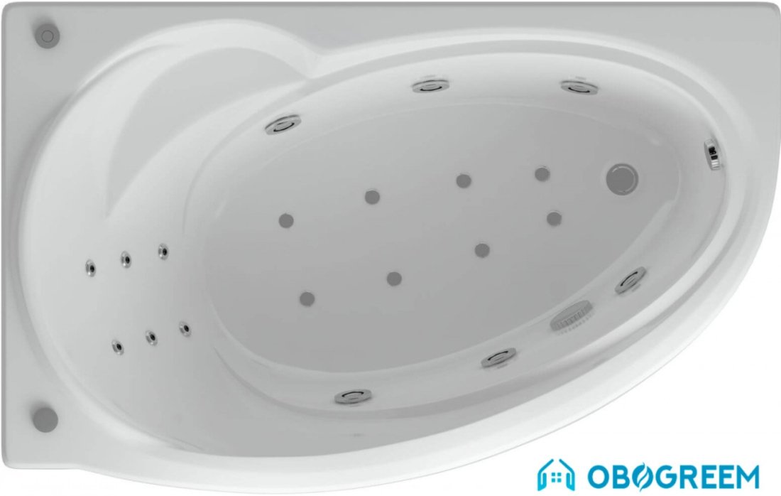Ванна Aquatek Бетта 160x97R (с экраном)
