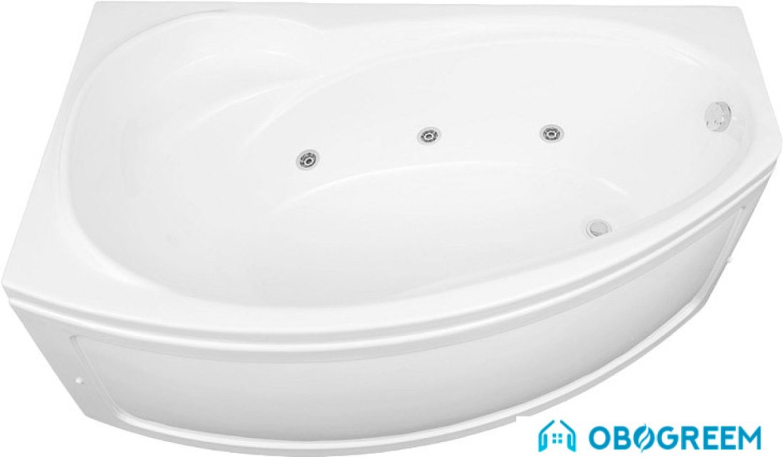 Ванна Aquanet Jersey 170x90 L (с каркасом и экраном)