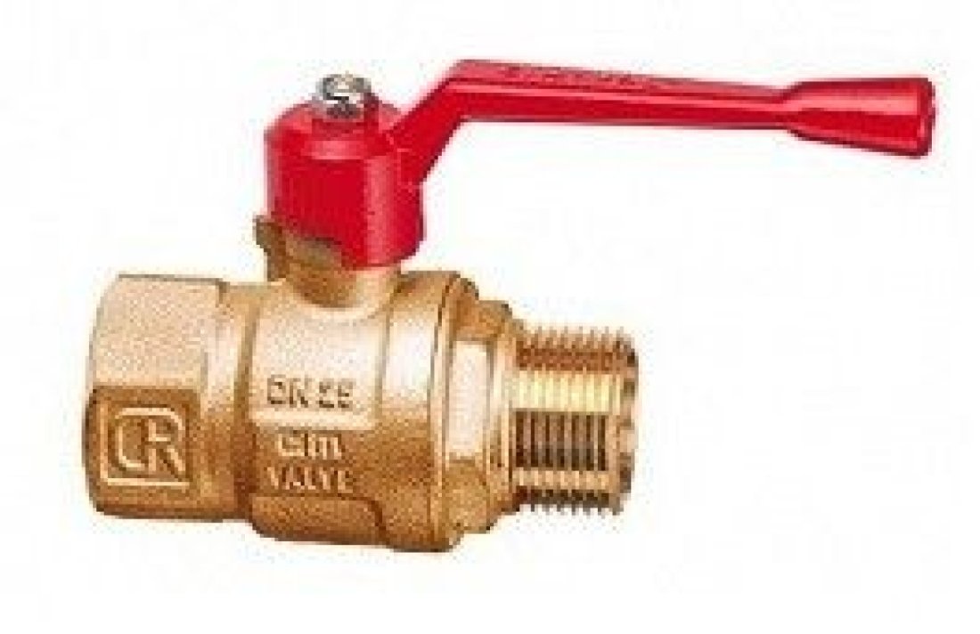 Кран шаровой 201/12CR 1.1/4" серии Т12 короз. латунь полнопроходной PN40 BН рычаг Cimberio