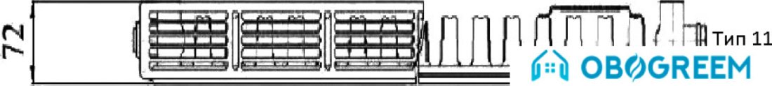 Стальной панельный радиатор Prado Classic тип 11 500x400