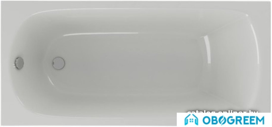 Ванна Aquatek Ника 170x75 (с фронтальным экраном и каркасом, слив слева)