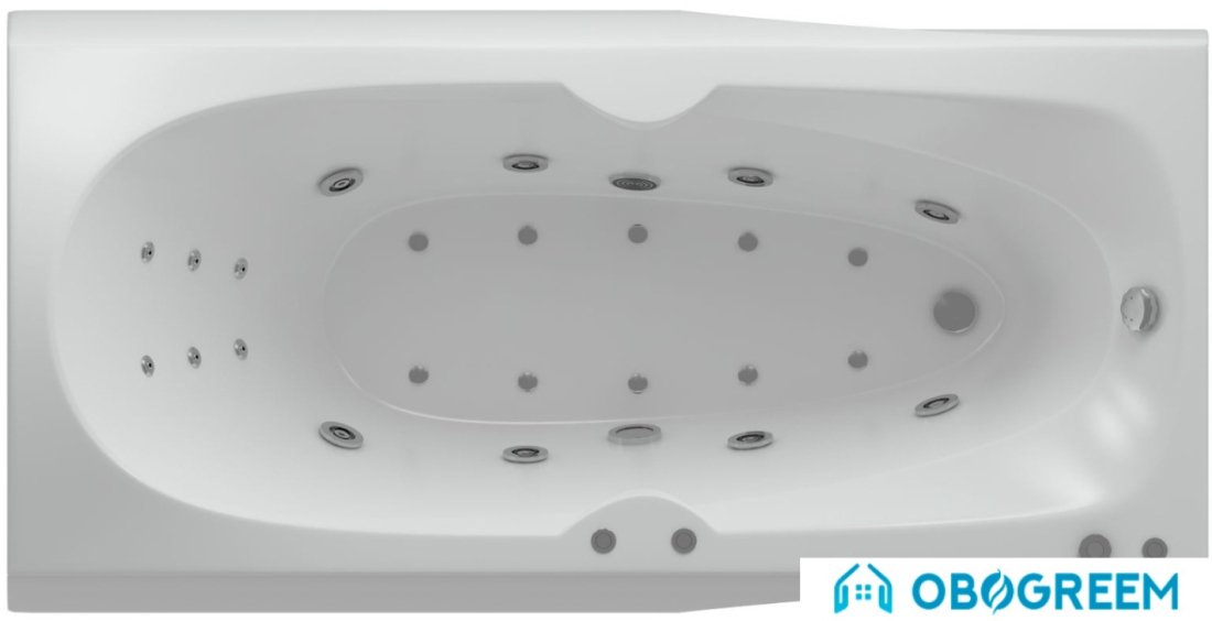 Ванна Aquatek Европа 180x80 R (с экраном)