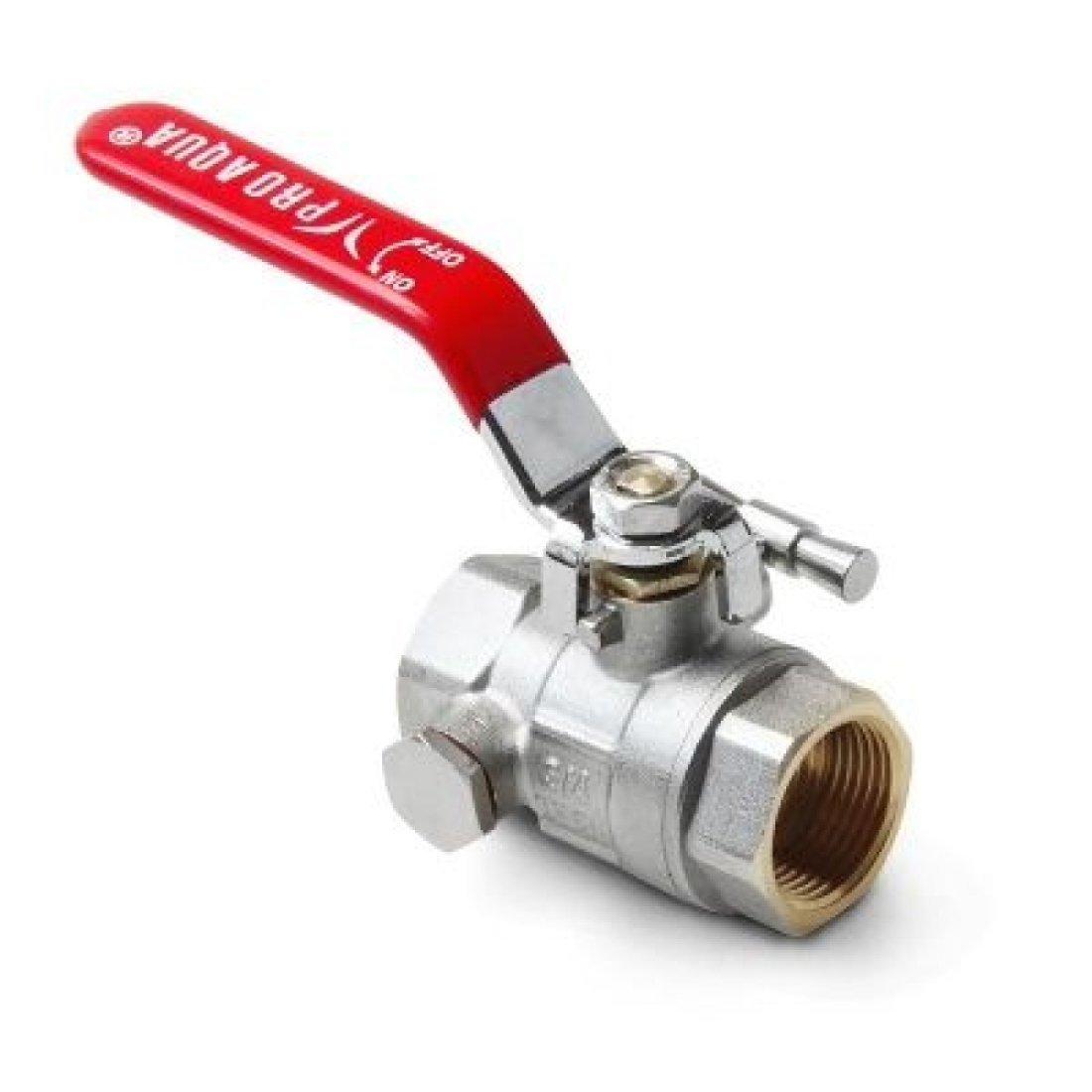 Кран шаровой муфтовый с дренажем и воздухоотводчиком 3/4 Pro Aqua Valves
