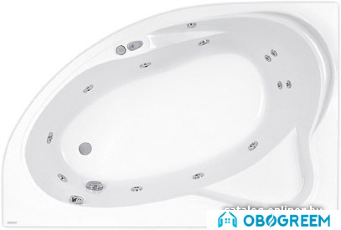 Ванна Poolspa Europa 165x105 R Smart 2+ PHA4610ST2C1960