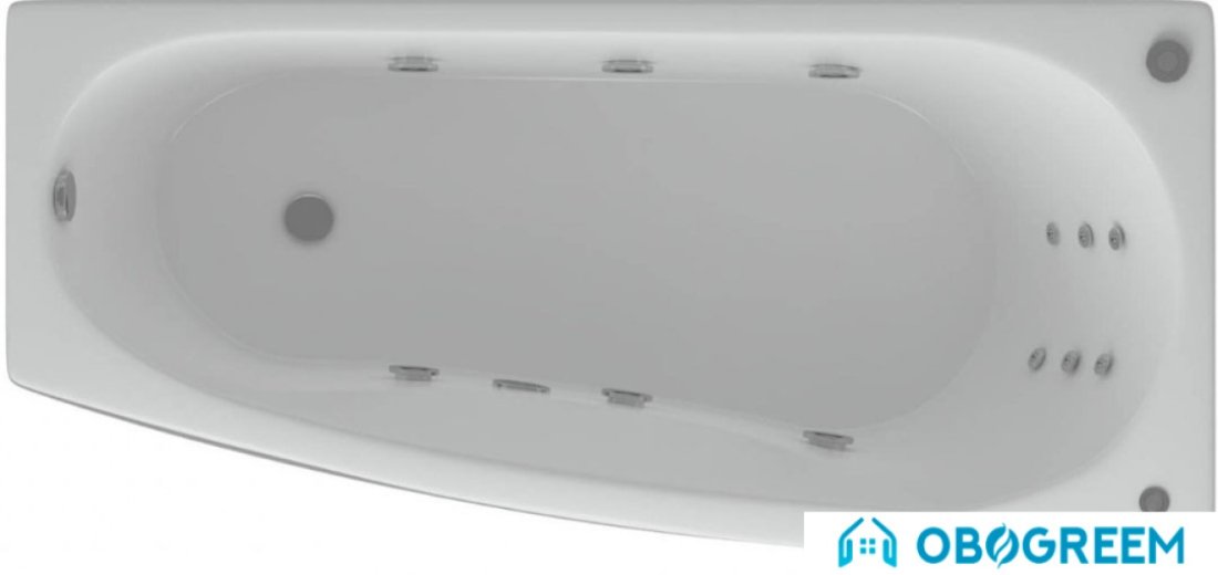 Ванна Aquatek Пандора 160x75 (с экраном, излив слева)