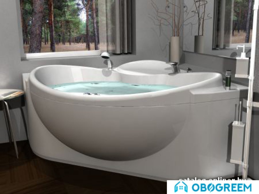 Ванна Aquatek Эпсилон 150x150 (с гидромассажем и экраном)