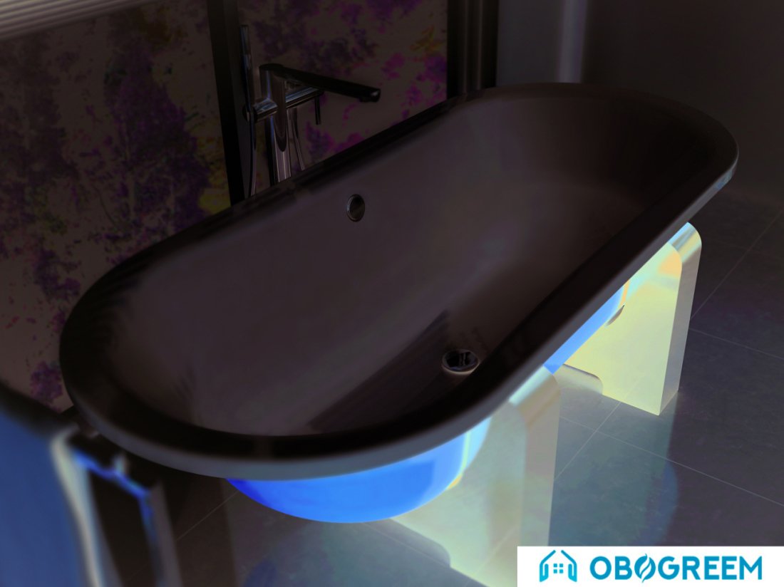 Ванна BLB Duo Comfort Oval Woodline 180x80 (желтый металлик)