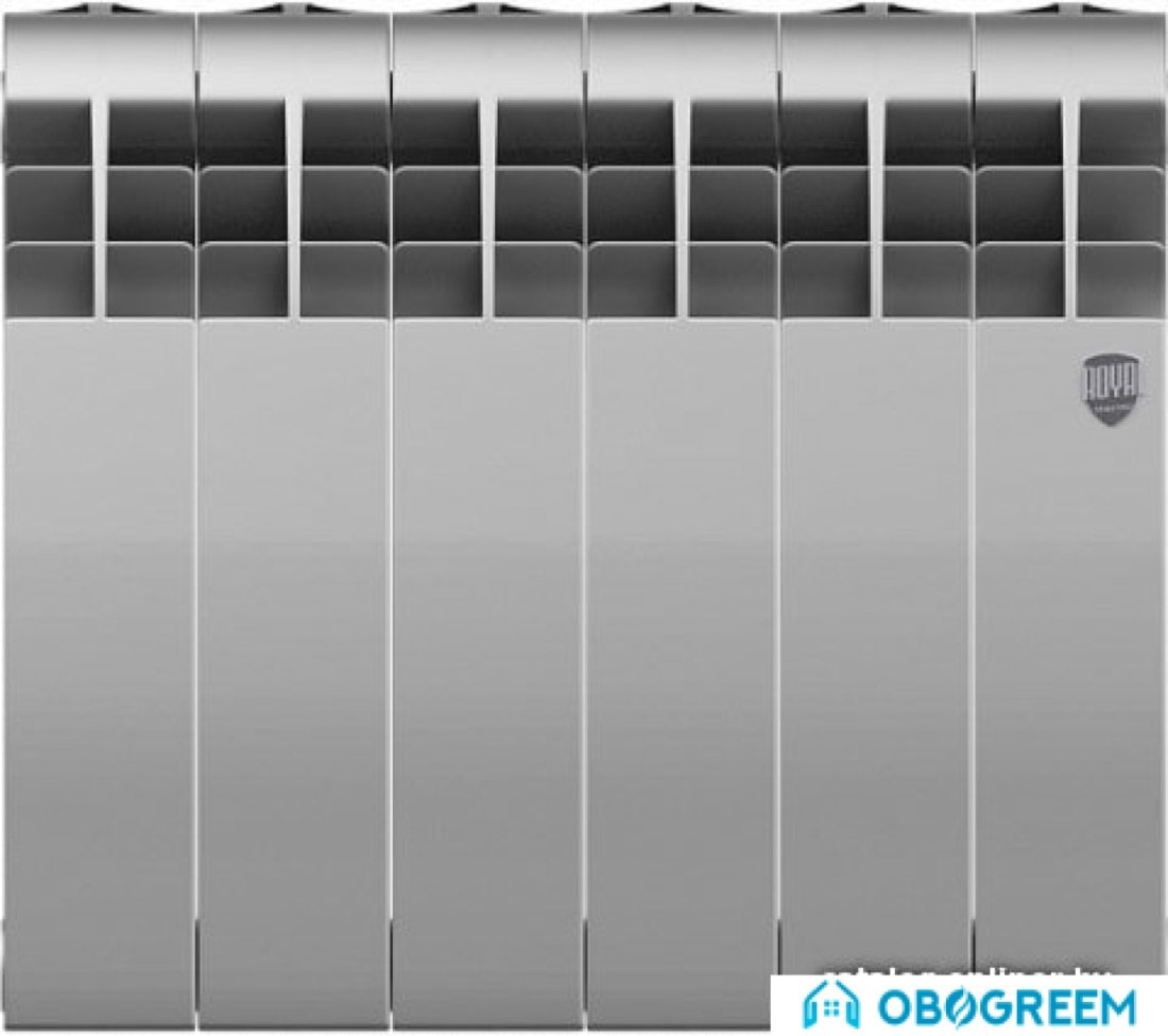 Биметаллический радиатор Royal Thermo Biliner 350 (Silver Satin, 13 секций)