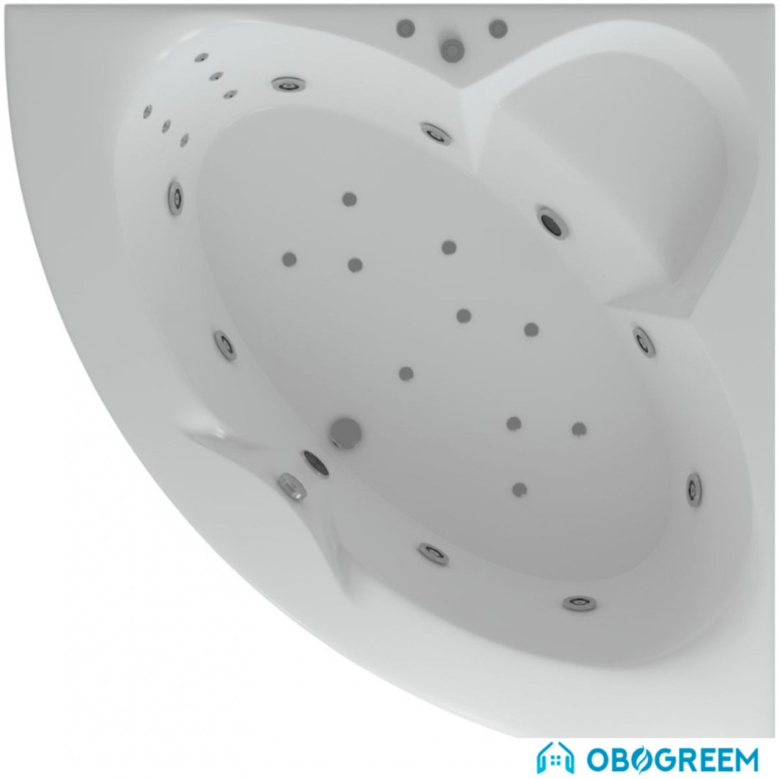 Ванна Aquatek Поларис 2 155x155 (с гидромассажем и экраном)