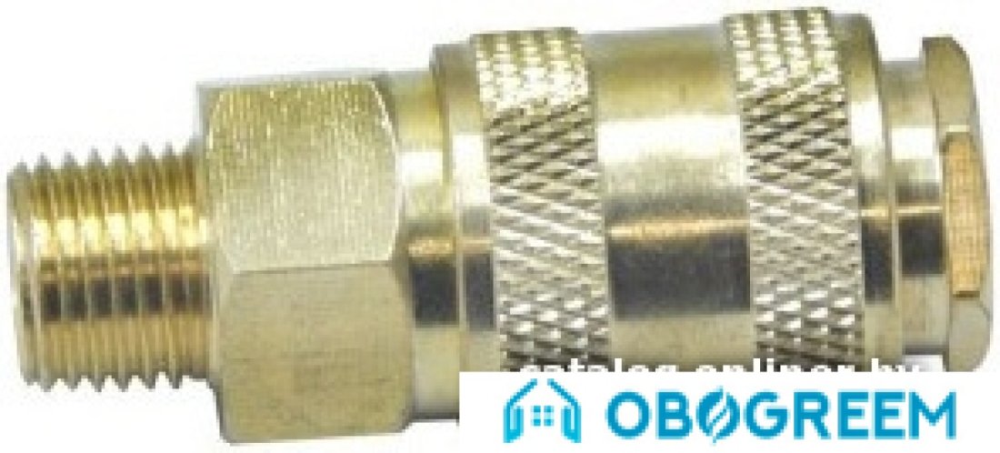 Фитинг Partner Быстроразъем пневмат с клапаном с нар рез 1/4" BSE1-2SM