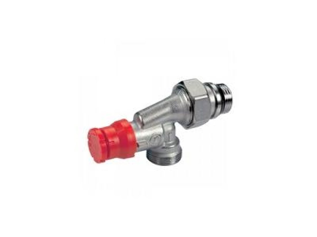 Клапан термостатический угловой 1/2" x 16 осевой с преднастройкой GIACOMINI R415PTG (R415PX242)