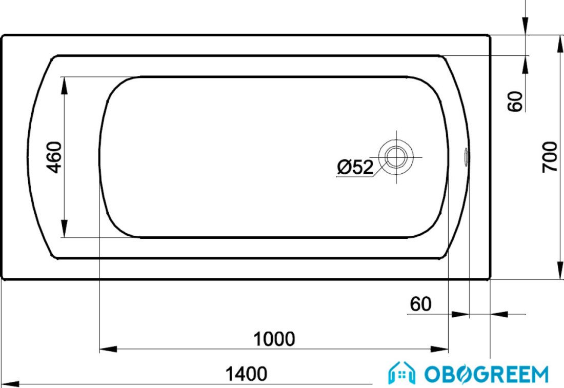 Ванна Kolo Perfect 140x70