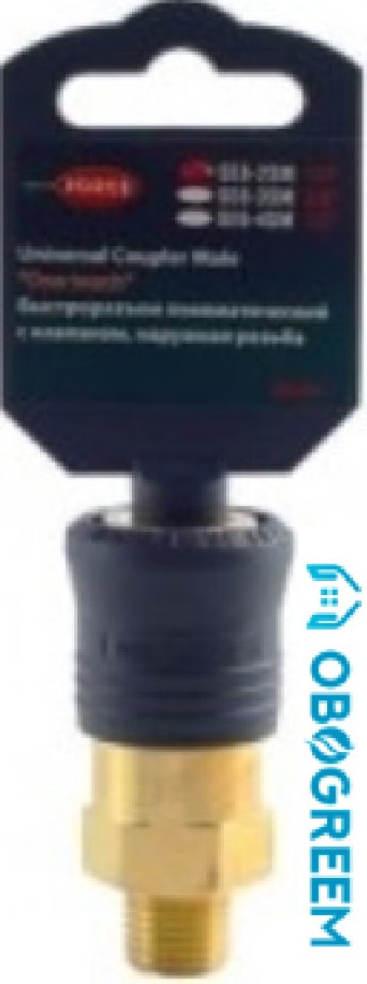 Фитинг RockForce Быстроразъем пневмат с клапоном нар рез 3/8" RF-SE6-3SM