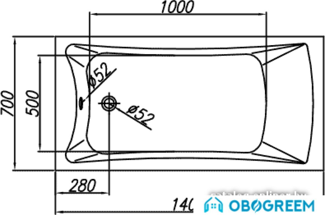 Ванна Kolpa-San Accordo 140x70/B