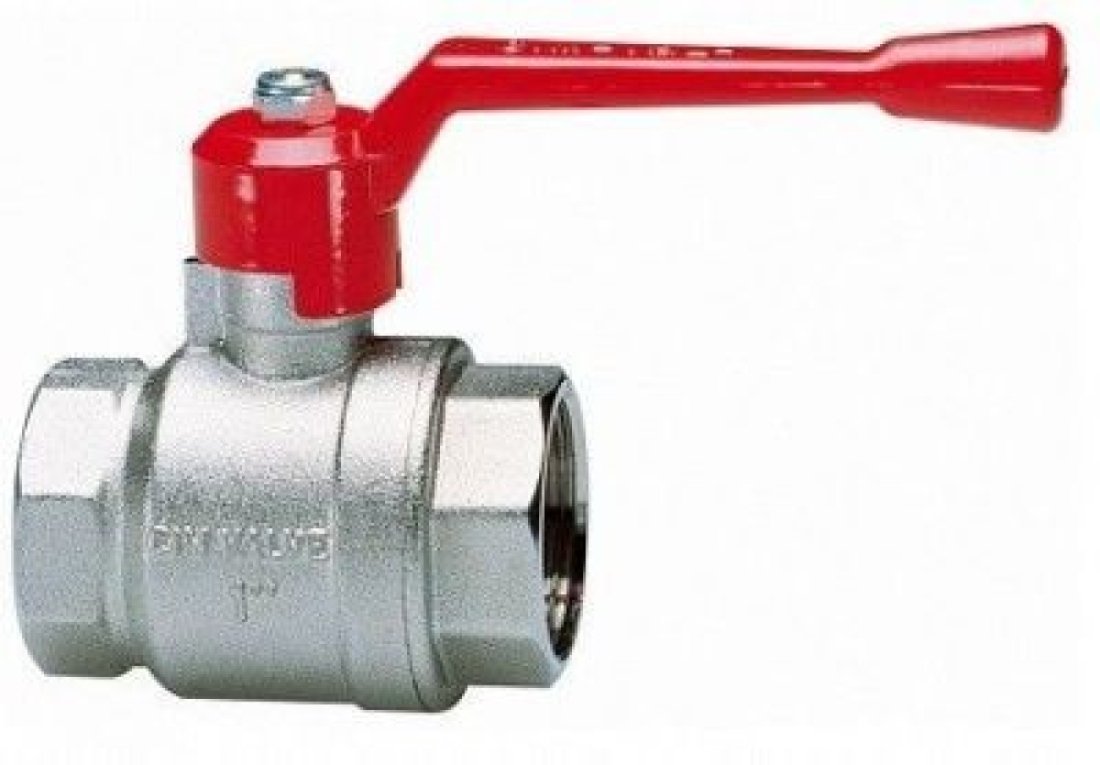 Кран шаровой 14 1.1/2" серии Т14 полнопроходной PN32 BB рычаг Cimberio