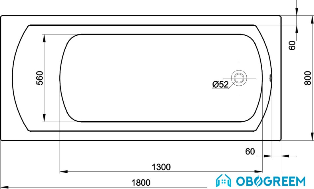 Ванна Kolo Perfect 180x80