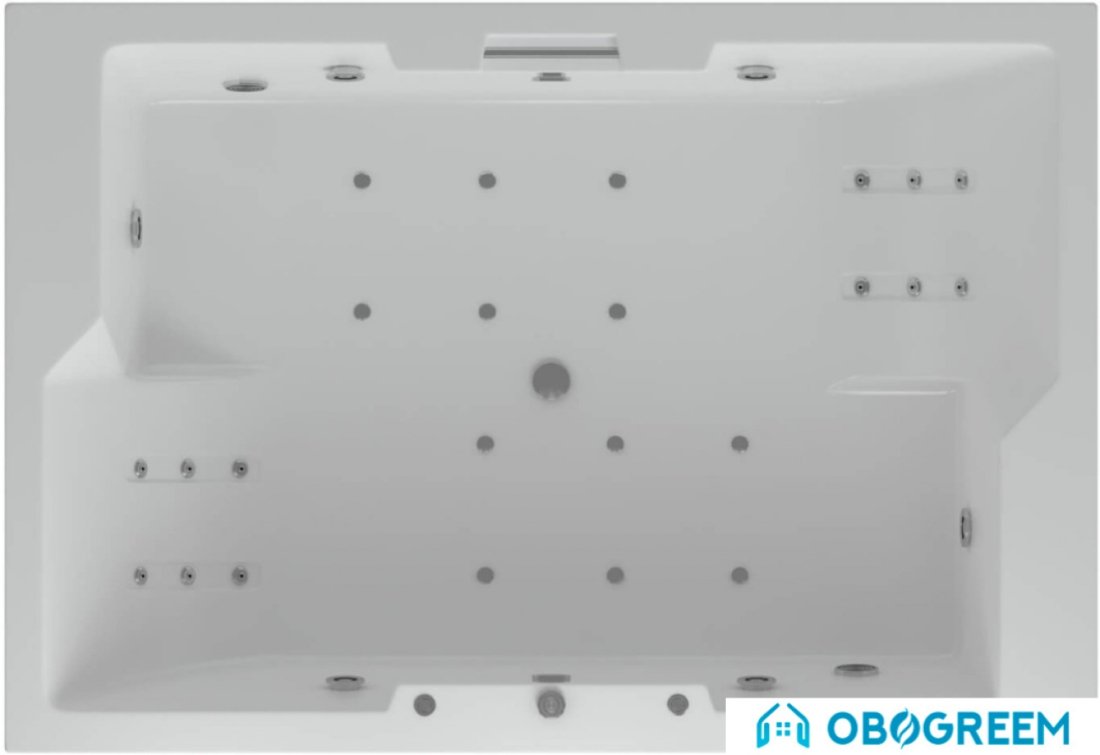 Ванна Aquatek Дорадо 190x130 без гидромассажа (с экраном и каркасом)