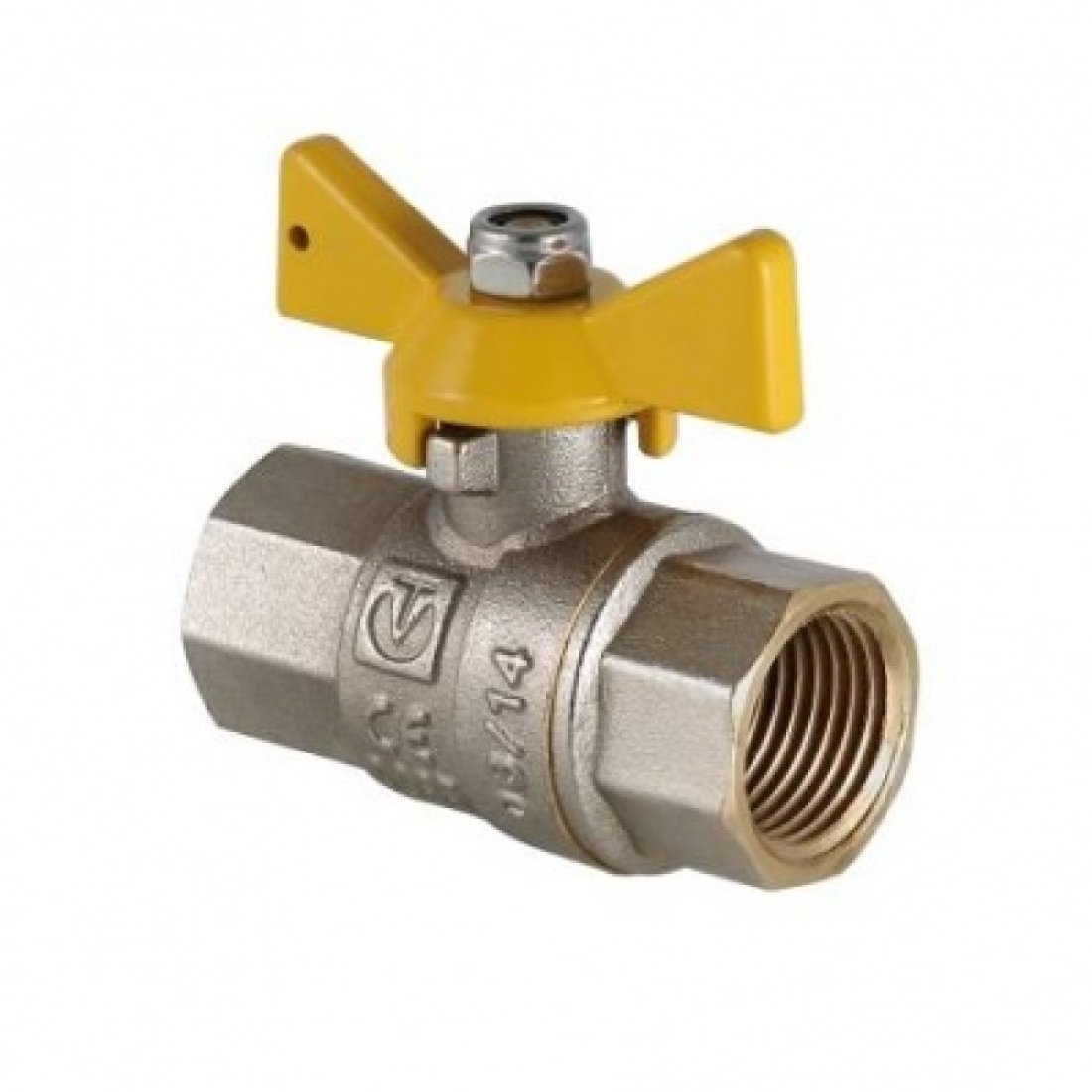 Кран шаровый газовый VALGAS рукоятка бабочка 1/2" ВВ VALTEC