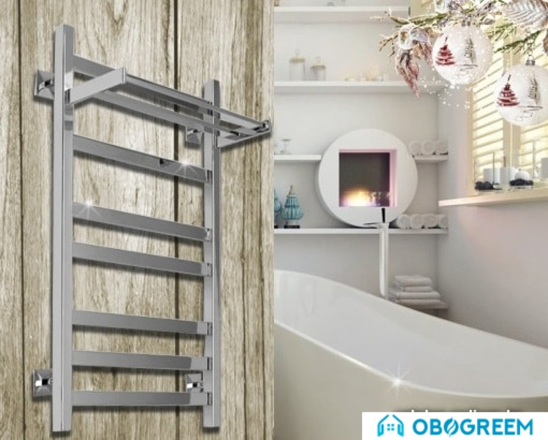 Полотенцесушитель Ростела Квадро V 30+ 1/2" 40x80 см