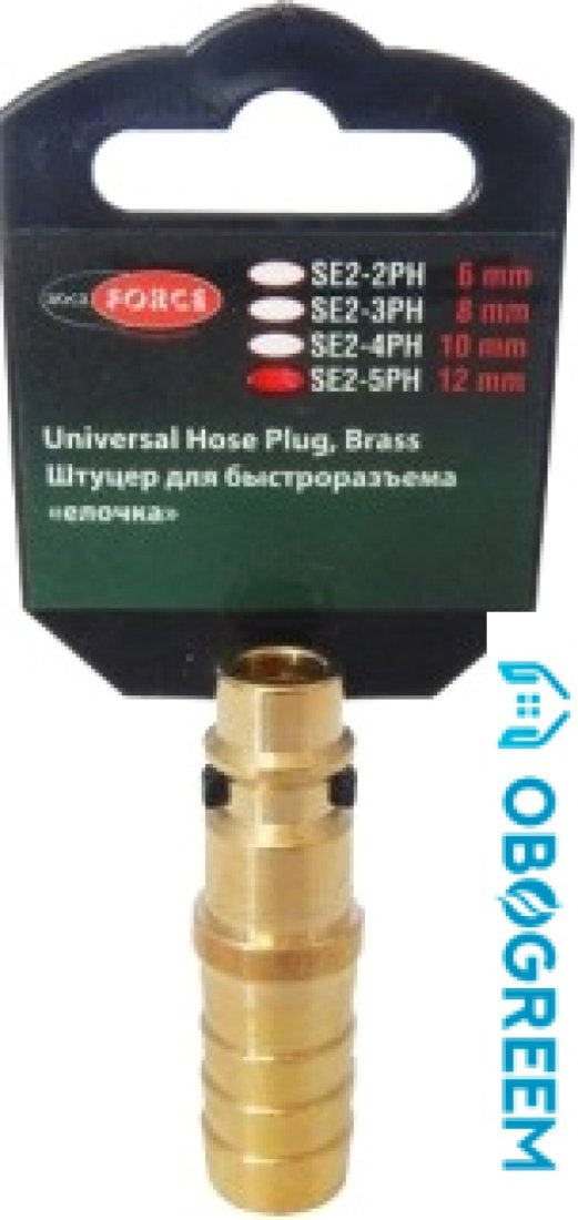 RockForce Штуцер для быстроразъема елочка 12 мм RF-SE2-5PH