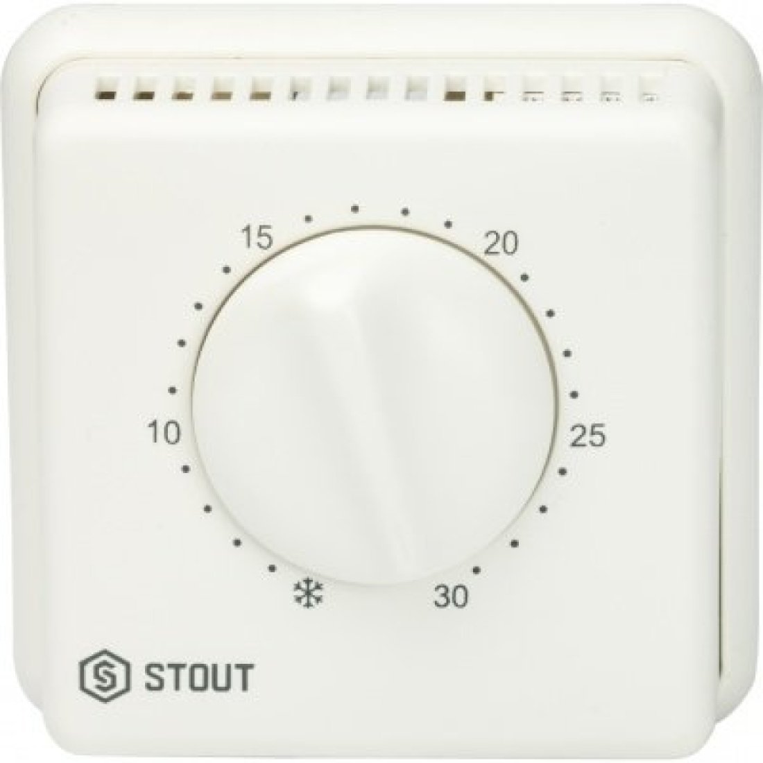 STOUT  Комнатный проводной термостат TI-N с переключателем зима-лето и светодиодом