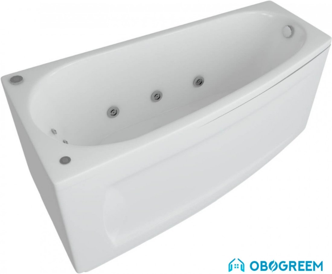 Ванна Aquatek Пандора 160x75 (с экраном, излив слева)