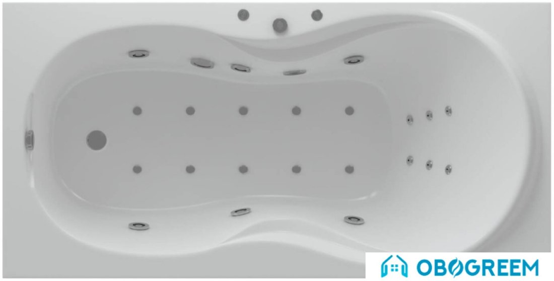 Ванна Aquatek Мартиника 180x90 (с экраном и каркасом, слив слева)