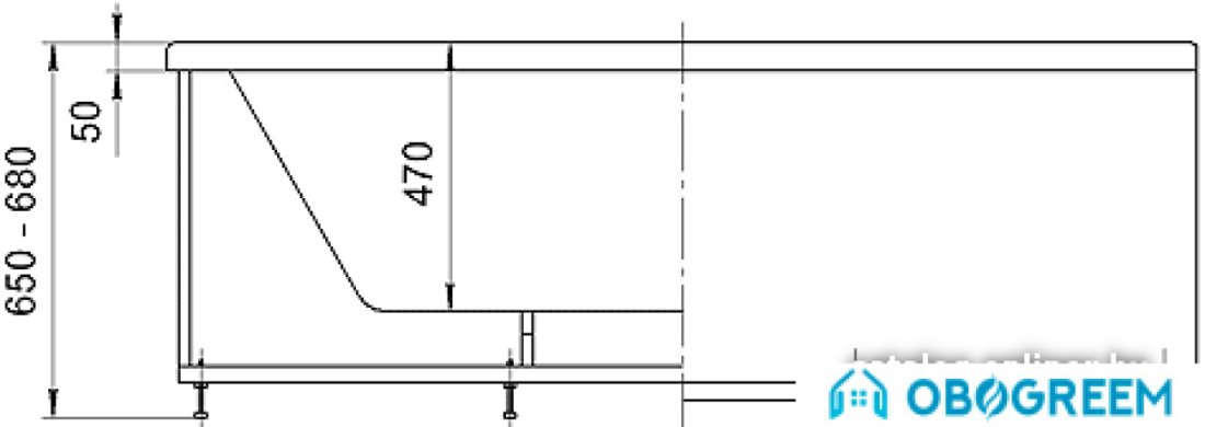 Ванна Aquatek Гелиос 180x90