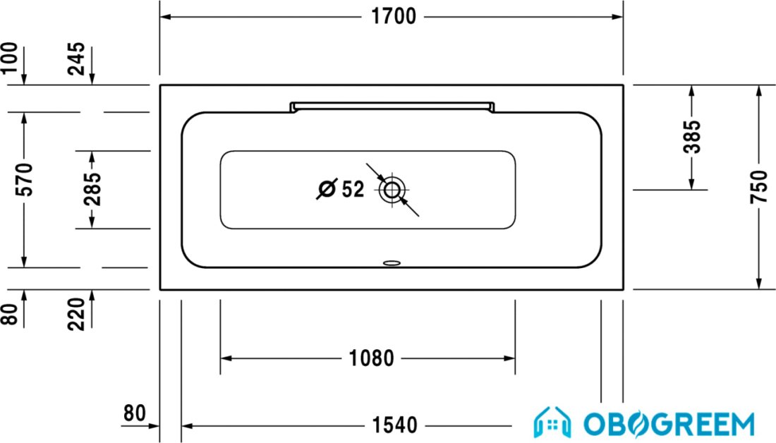 Ванна Duravit DuraStyle 700297000000000