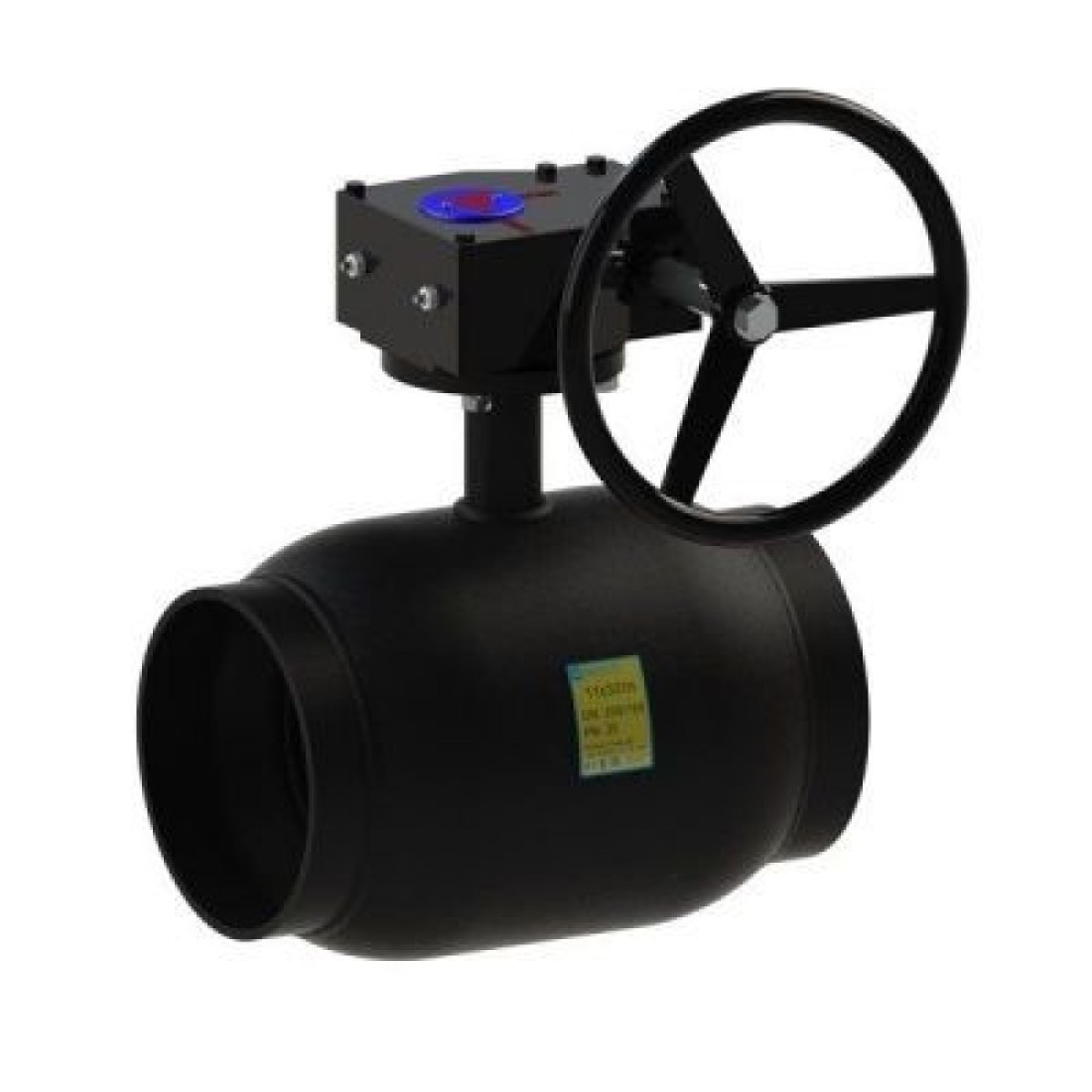 Приварной стальной шаровой кран Dn 200/150 под редуктор PN25, L-390 11c331п Breeze