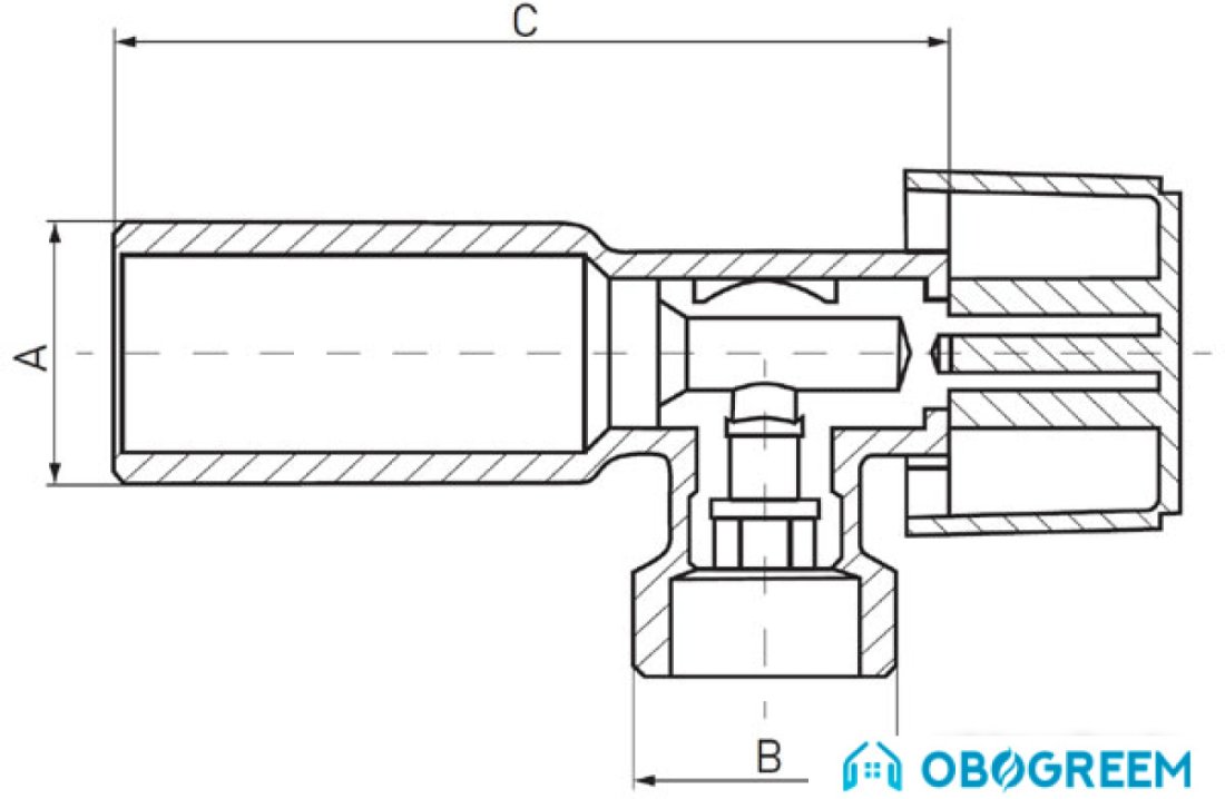 Запорная арматура Ferro Z1234K 1/2"x3/4"