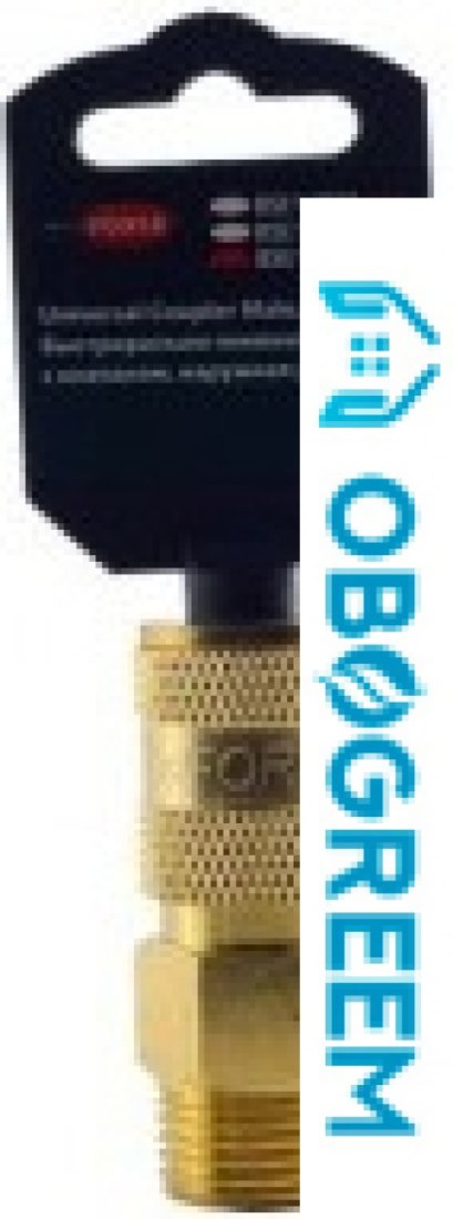 Фитинг RockForce Быстроразъем пневмат с клап наруж резьба 1/4" RF-BSE1-2SM
