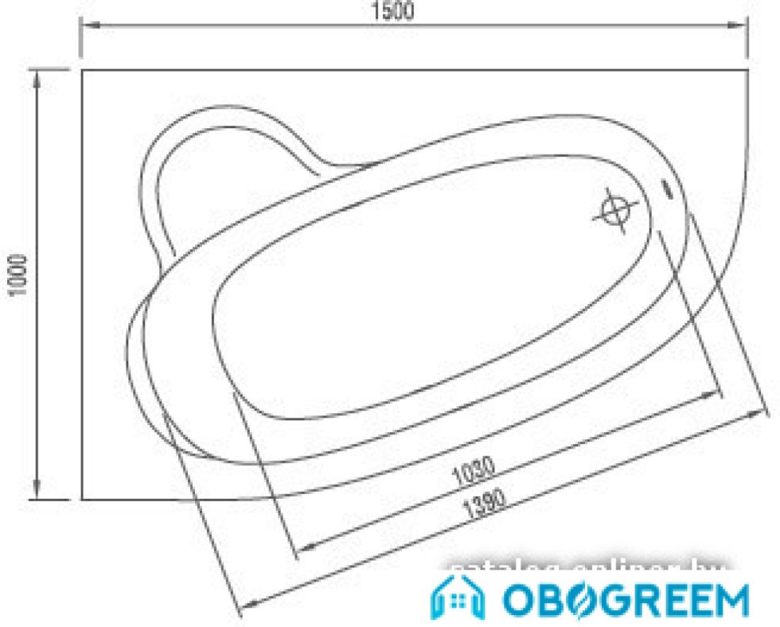 Ванна Artel Plast Ярослава 150x100