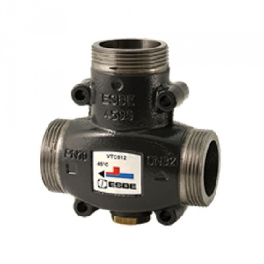 Клапан термостатический смесительный ESBE VTC512 - 1"1/4 (НР, PN10, Tmax 110°C, настройка 63°С)