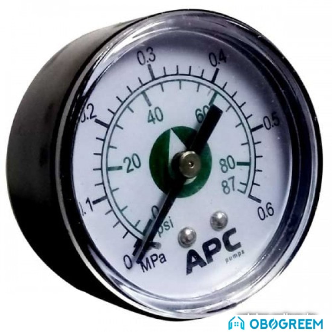 Фитинг APC Манометр 50 мм, угловая резьба (аксиальный), черный