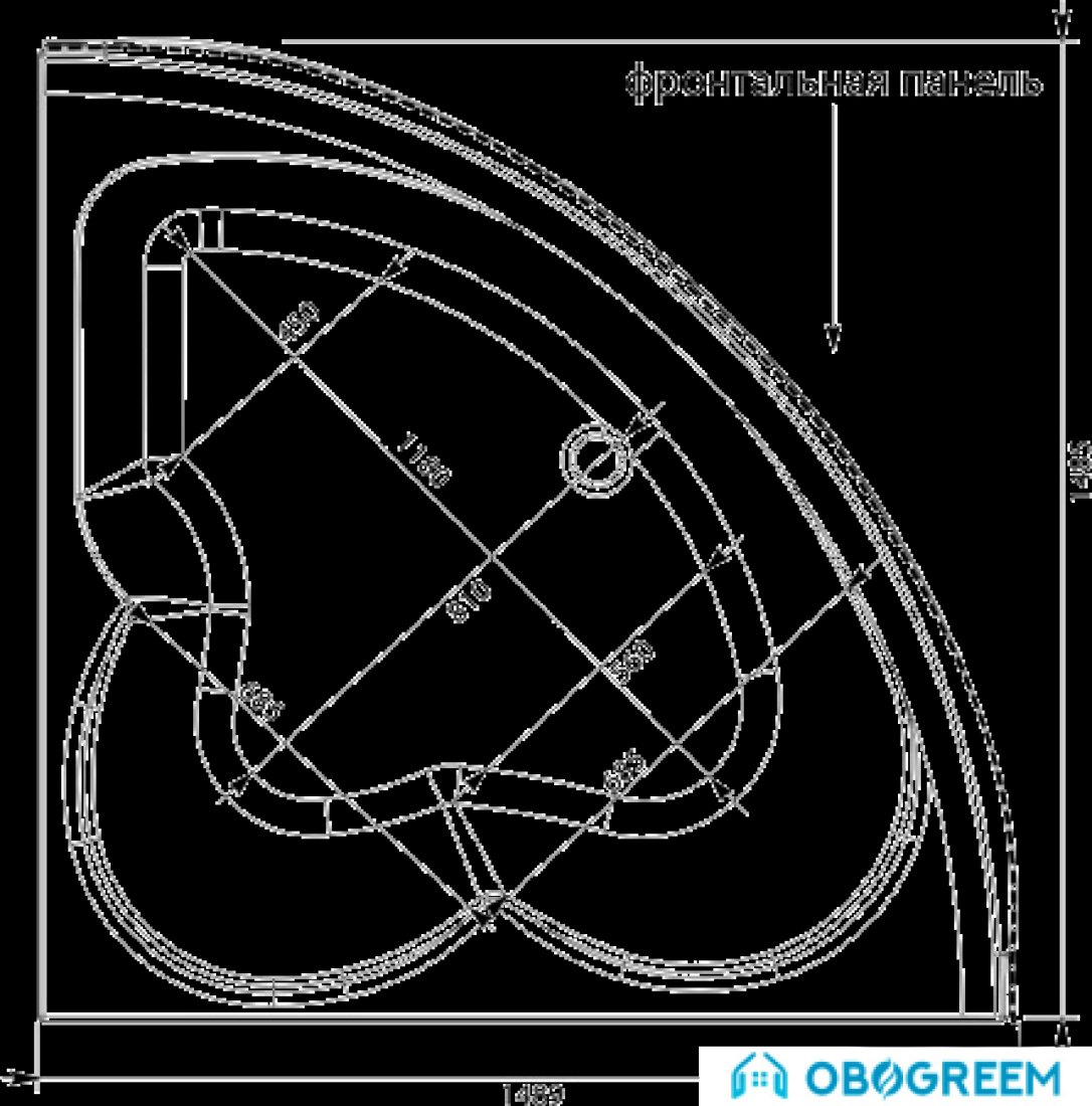 Ванна Aquanet Manila 150x150