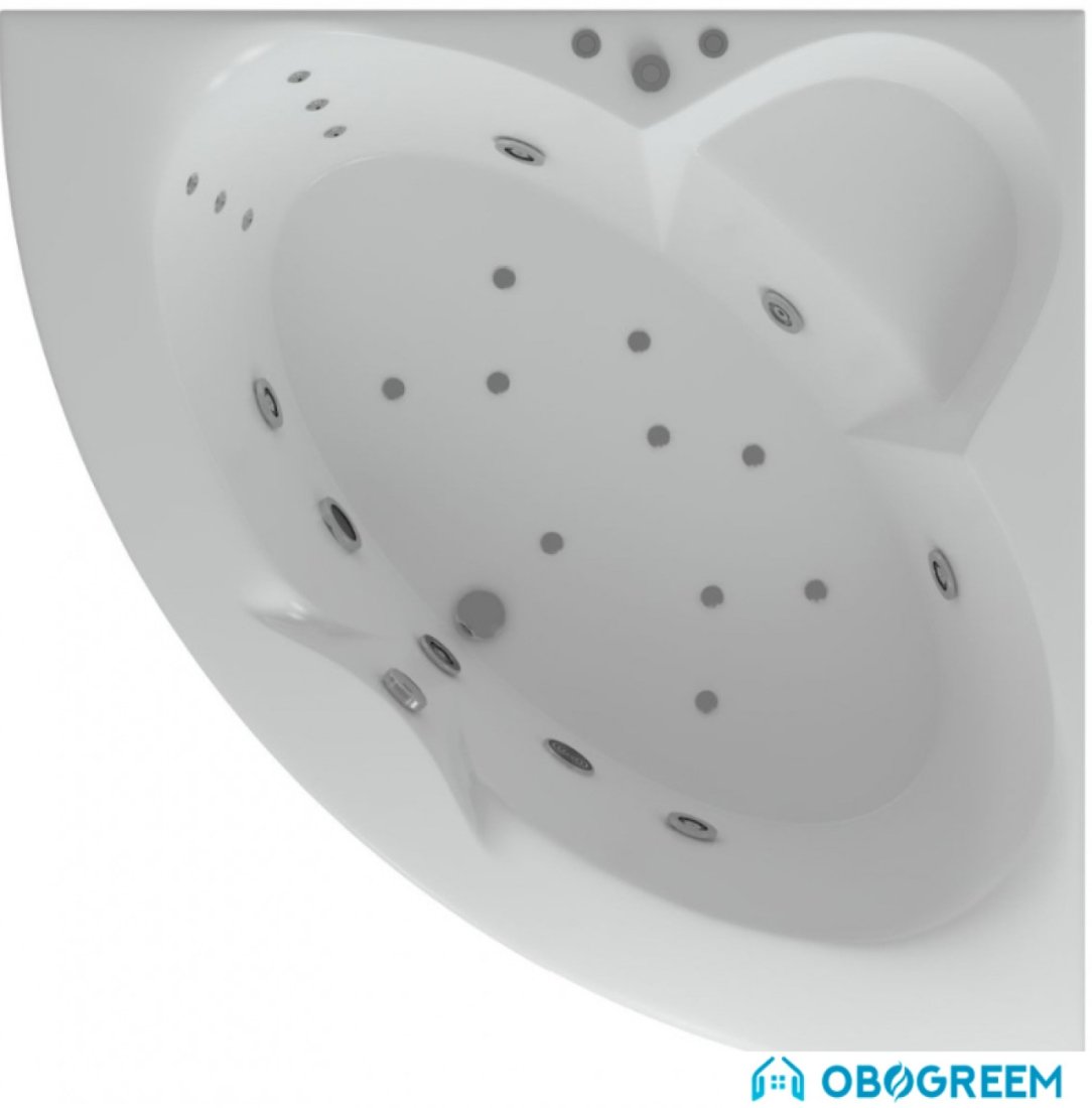 Ванна Aquatek Поларис 1 140x140 (с каркасом и экраном)