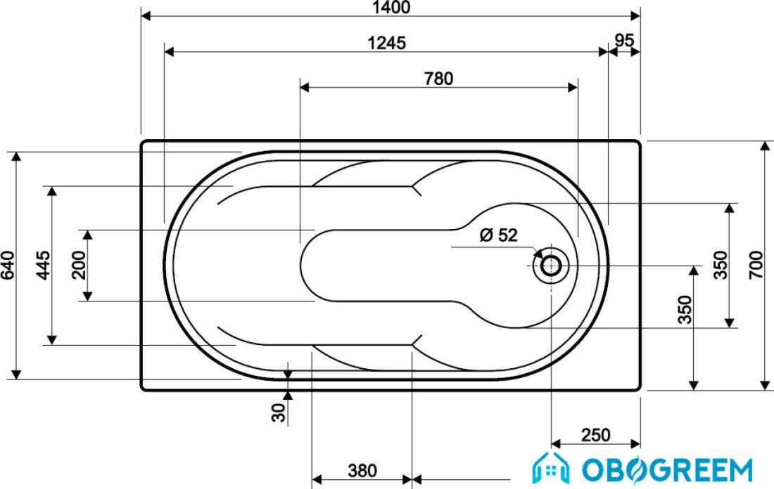 Ванна Kolo Laguna 140х70