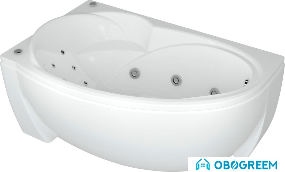 Ванна Aquatek Бетта 160х95 с гидромассажем (правая)