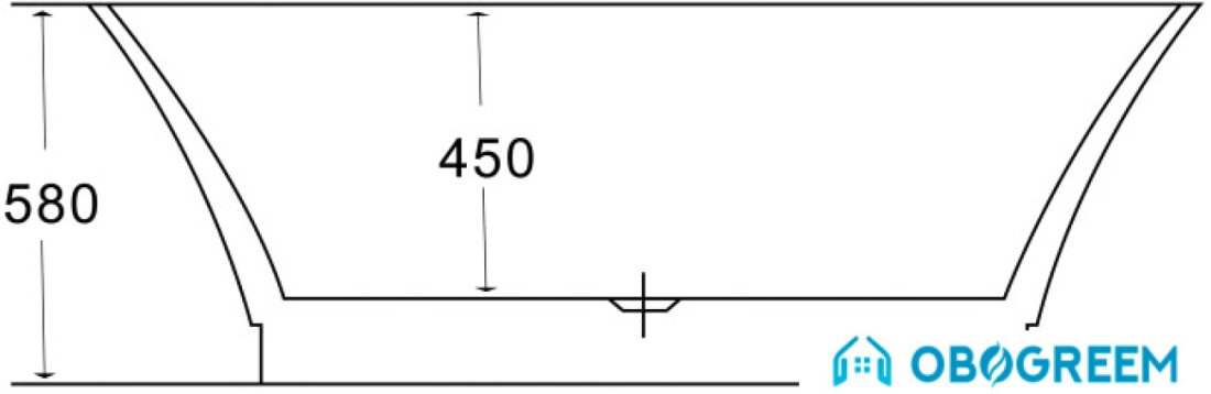Ванна BelBagno BB54 170x80