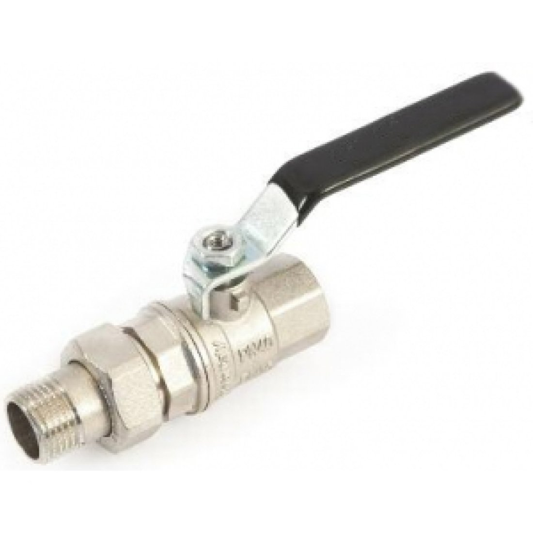 Кран шаровой полнопроходной ELSEN Strong T 3101 - 1"1/4 (НГ/ВР, PN40, Tmax 150°С,ручка-рычаг черная)