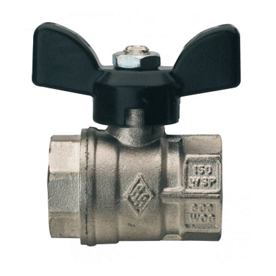 Кран шаровой RB (Rubinetterie Bresciane) UNI-SFER 1520 3/4 BB бабочка