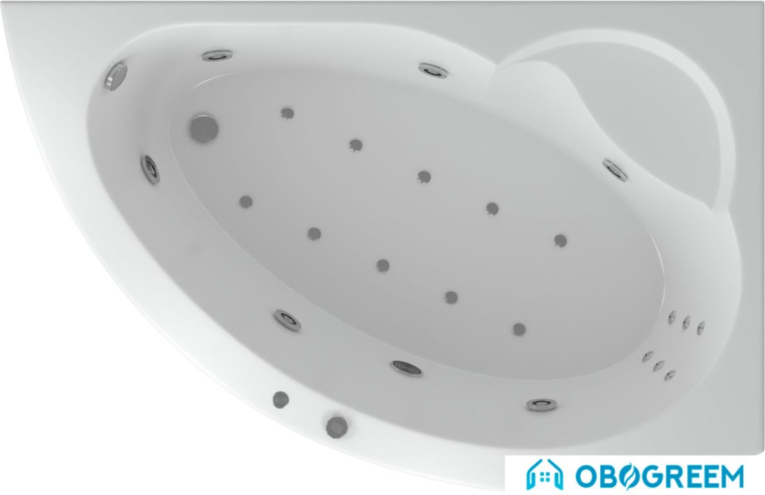 Ванна Aquatek Аякс 2 170x110 без гидромассажа (левая)