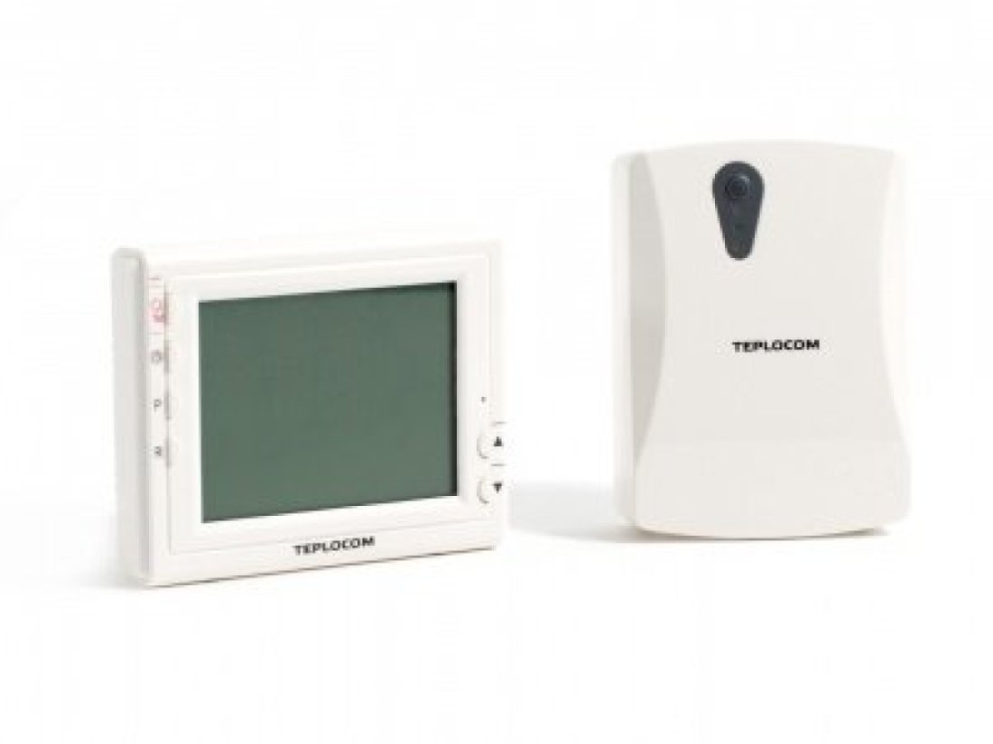 Teplocom  Термостат комнатный Teplocom TS-Prog-2AA/3A-RF, беспроводной, прогр., реле 250В, 3А