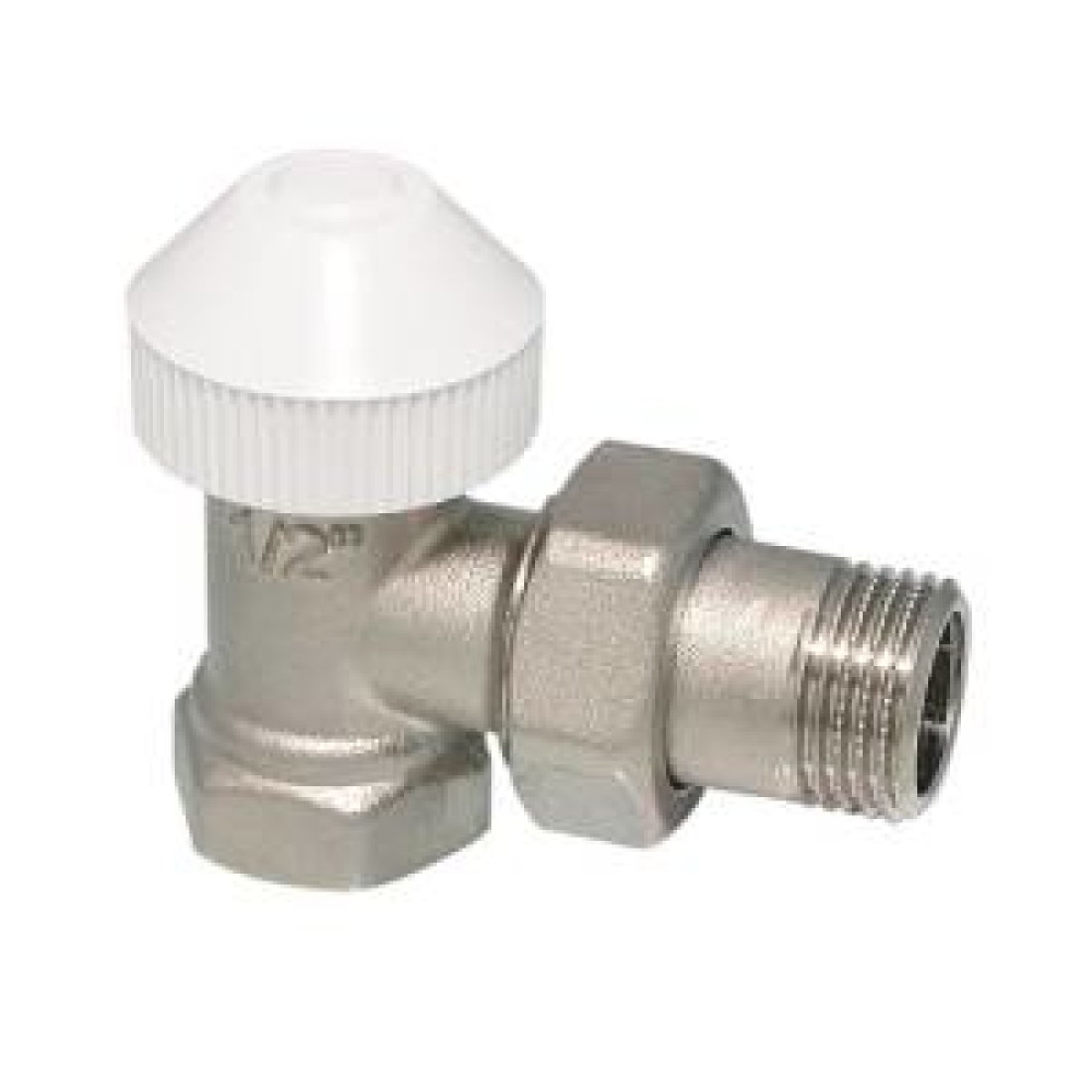Клапан термостатический угловой SANEXT RV2 - 1/2" (ВР/НР, PN10, Tmax 110°С)