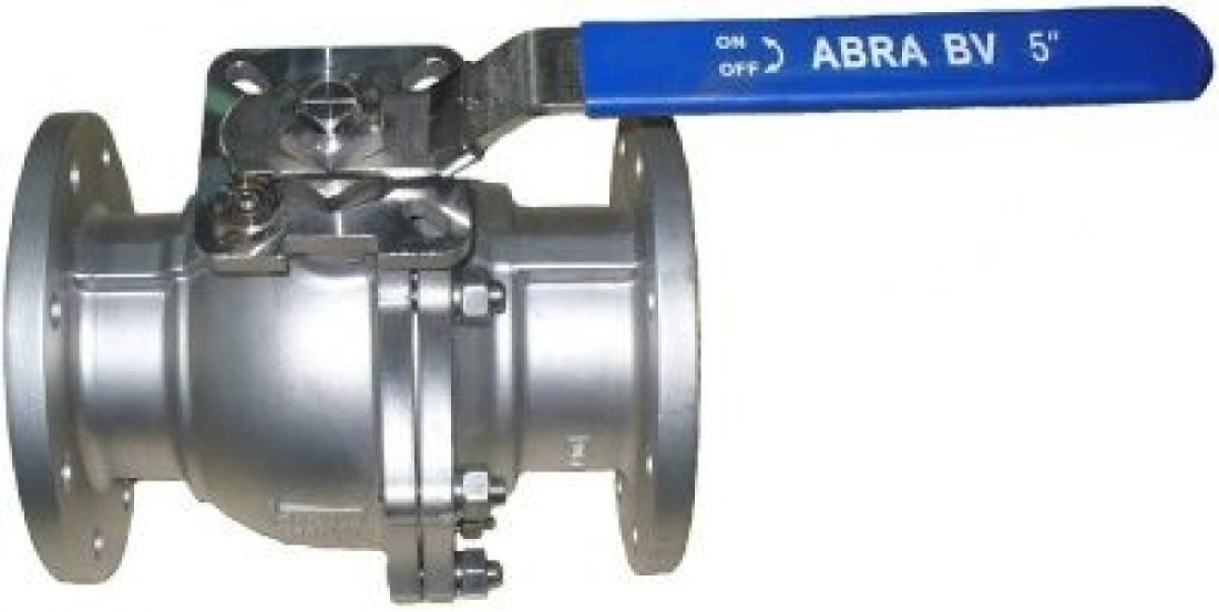 Кран шаровой фланцевый SS316 Тип BV41-Q41F-DIN-2G-100, DN100 PN16, 2-PC Abra